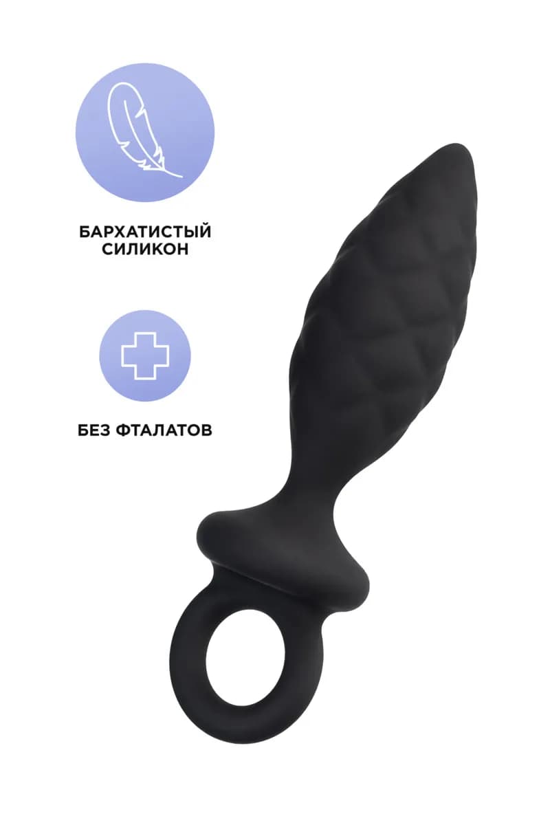 АНАЛЬНАЯ ПРОБКА EROTIST STROB S - SIZE, СИЛИКОН, ЧЕРНАЯ, 11,7 СМ