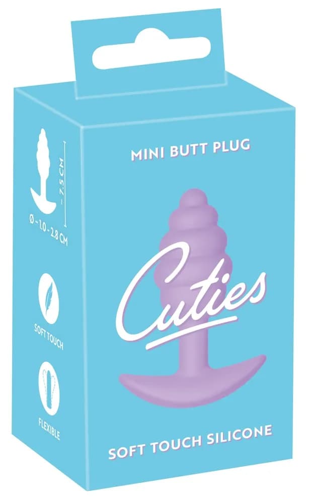 Анальная пробка мини Cuties фиолетовая ORION, длина 7.50 см, диаметр 2.80 см