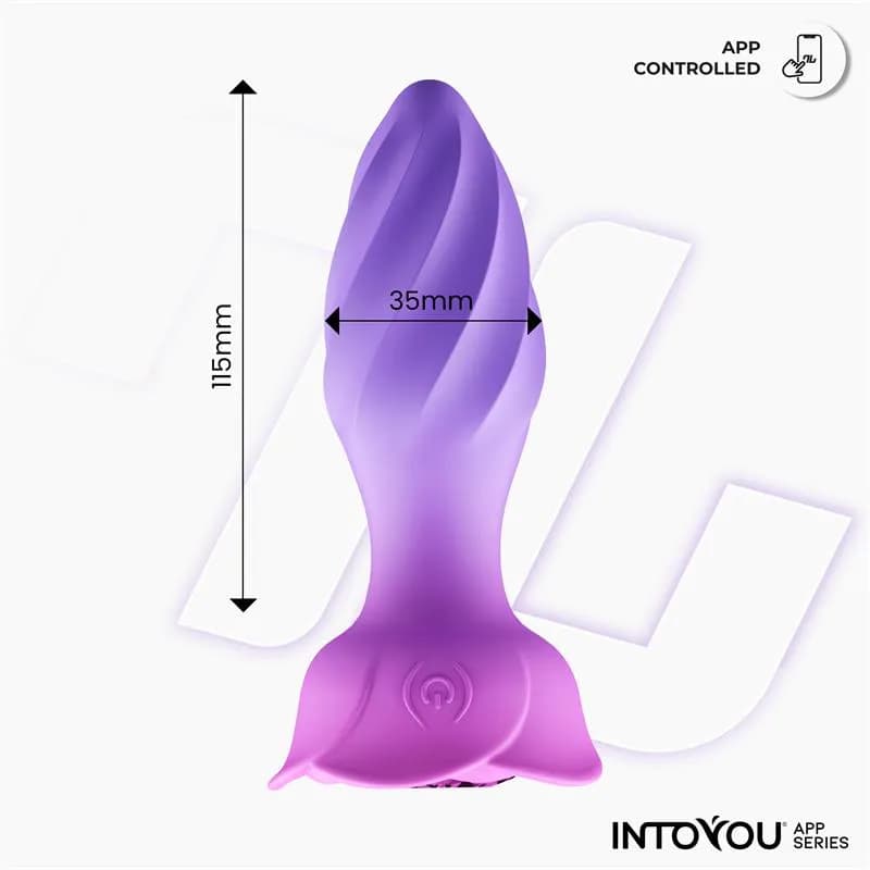 Интерактивная анальная вибропробка с вращением Moxy IntoYou, c вибрацией, длина 11.50 см, диаметр 3.50 см