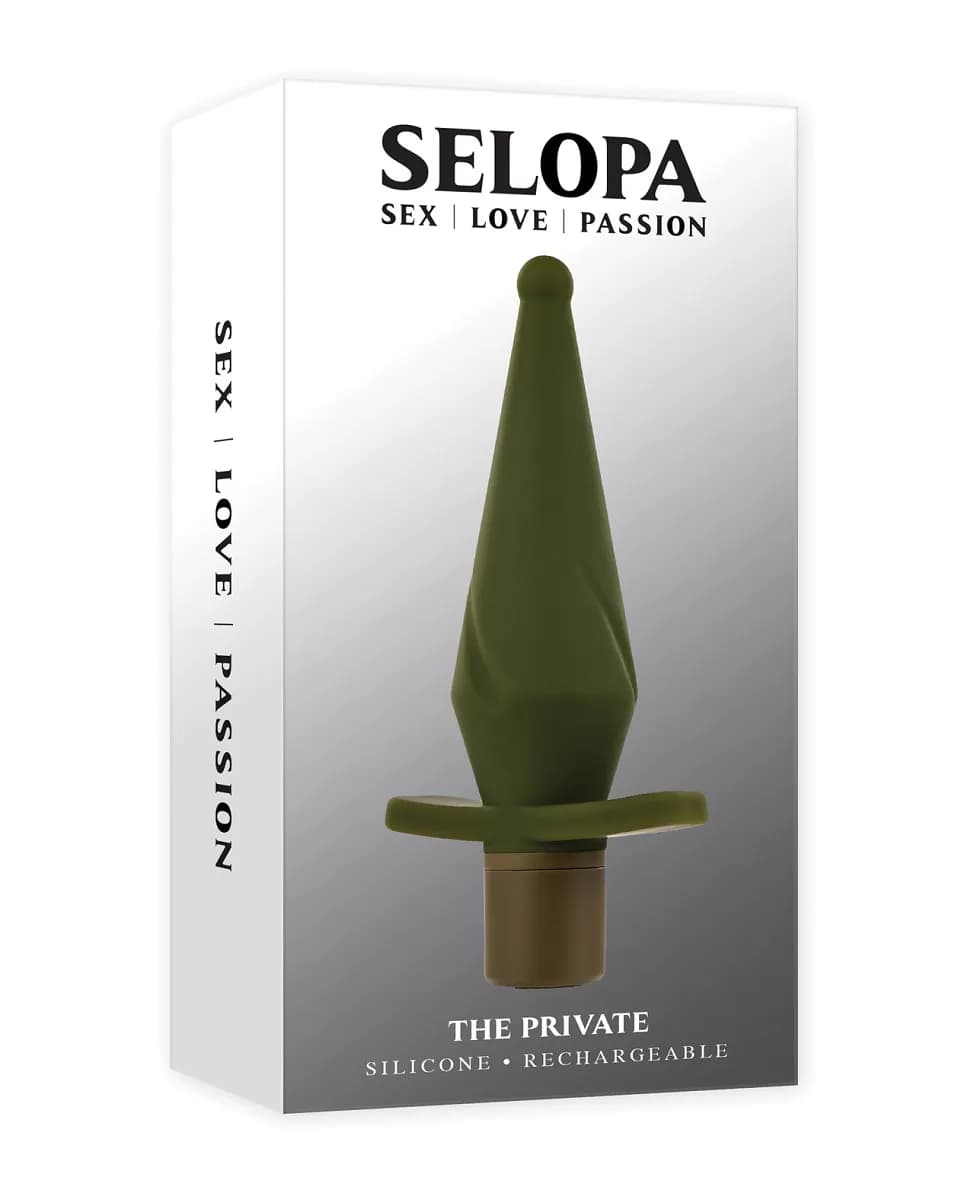 Анальная вибропробка THE PRIVATE Evolved, c вибрацией, длина 13.00 см, диаметр 3.45 см