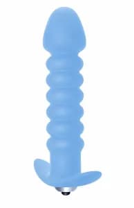 АНАЛЬНАЯ ПРОБКА С ВИБРАЦИЕЙ TWISTED ANAL PLUG BLUE (БАТАРЕЙКИ ААА) Количество режимов: 7
