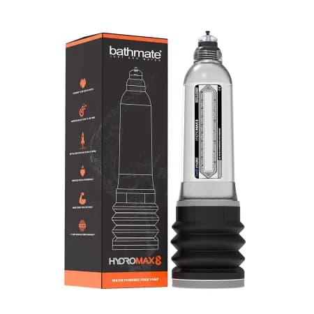 Гидропомпа Bathmate Hydromax8 crystal прозрачная Подходит для мужчин с размером 16-21 см