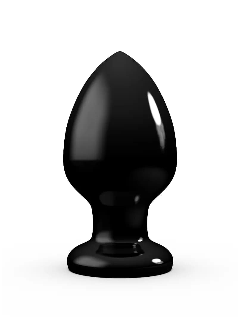 Плаг-массажёр для простаты black MAGNUM 10 в ламинате Длина рабочая 130 мм. Диаметр 76 мм.