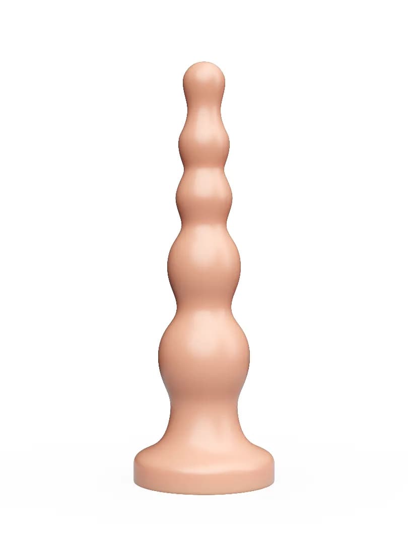 Плаг-массажёр для простаты телесный в ламинате Длина рабочая 145 мм. Диаметр 32 мм.