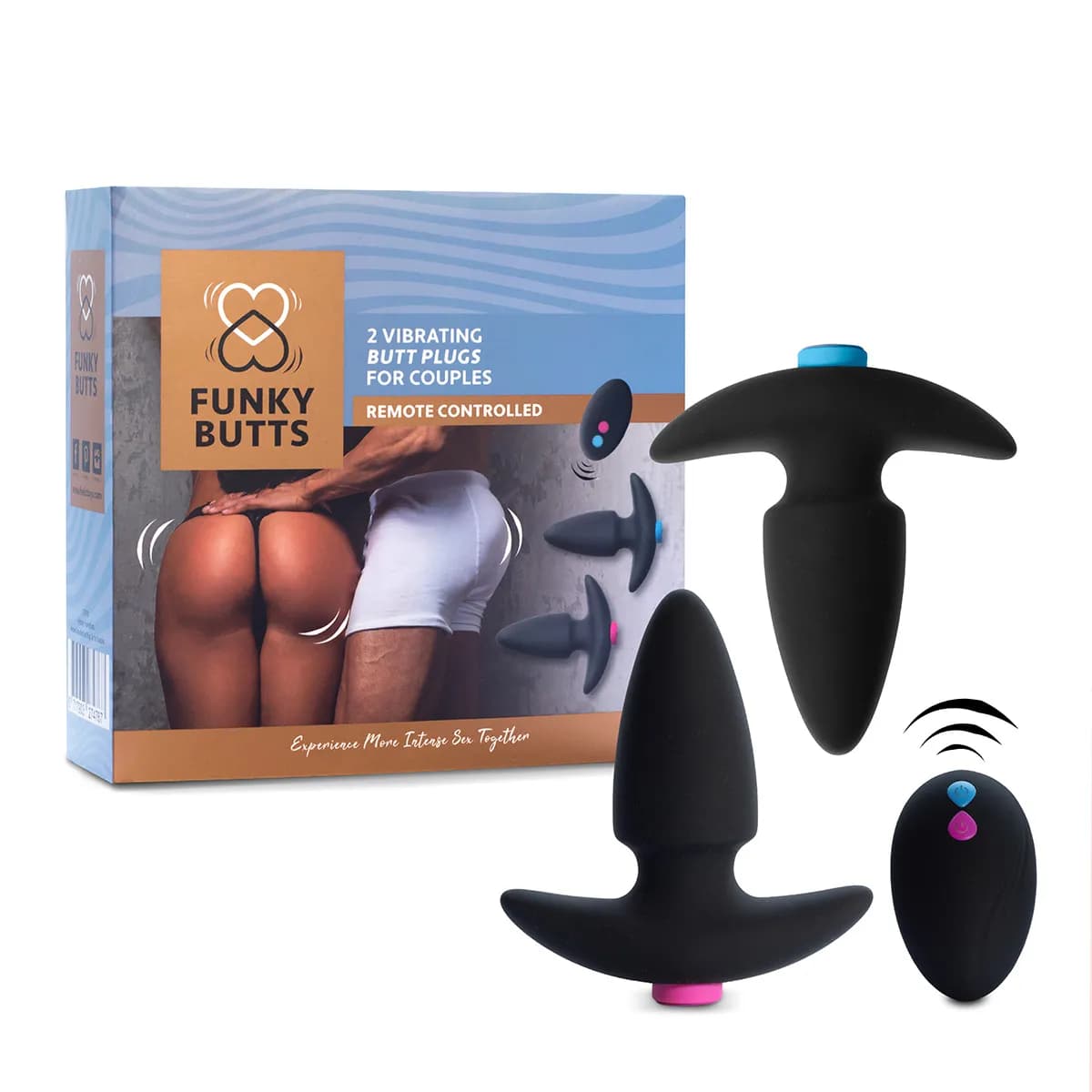 Набор анальных плагов для пары FunkyButts для двоих