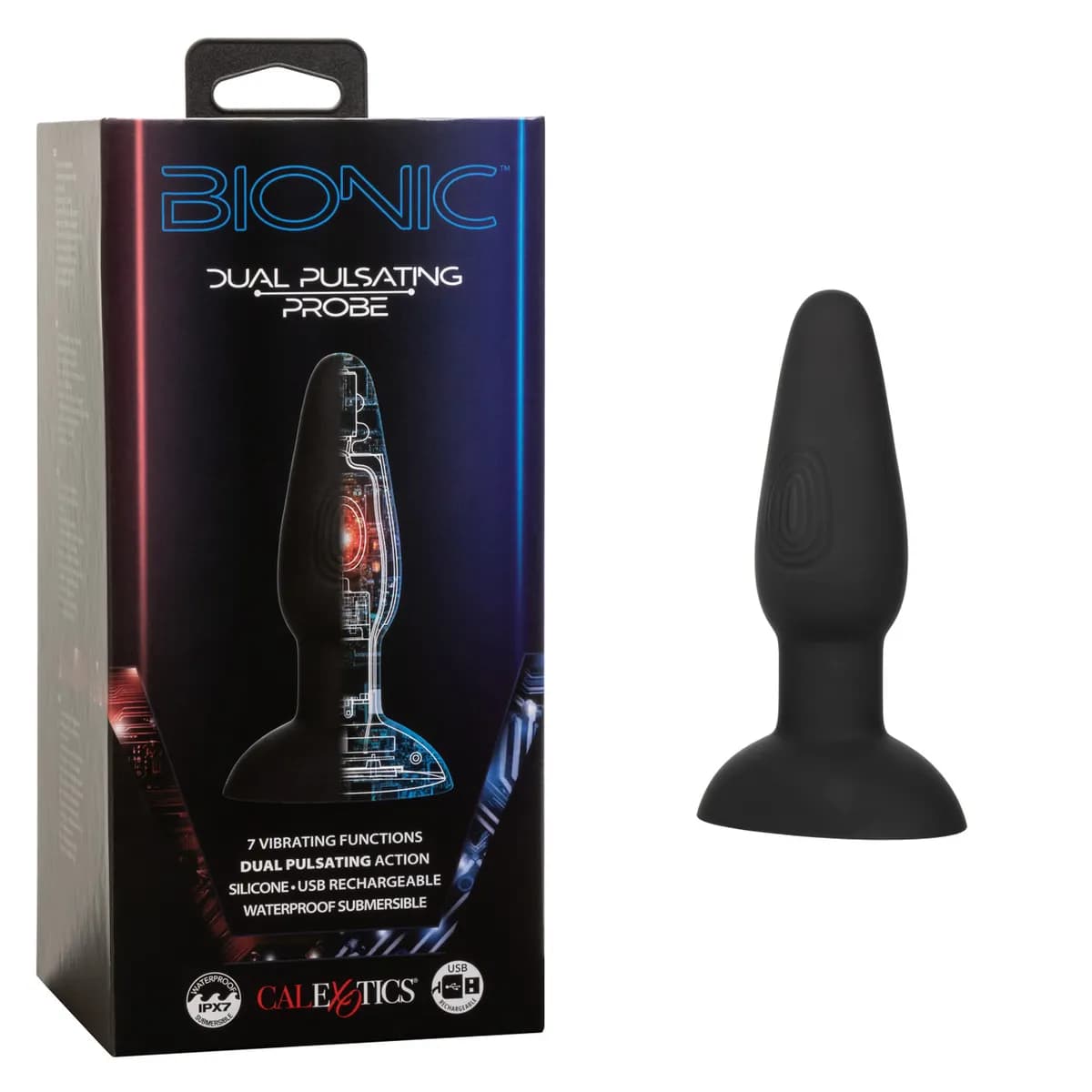 Инновационная умная анальная пробка Bionic Dual Pulsating Probe