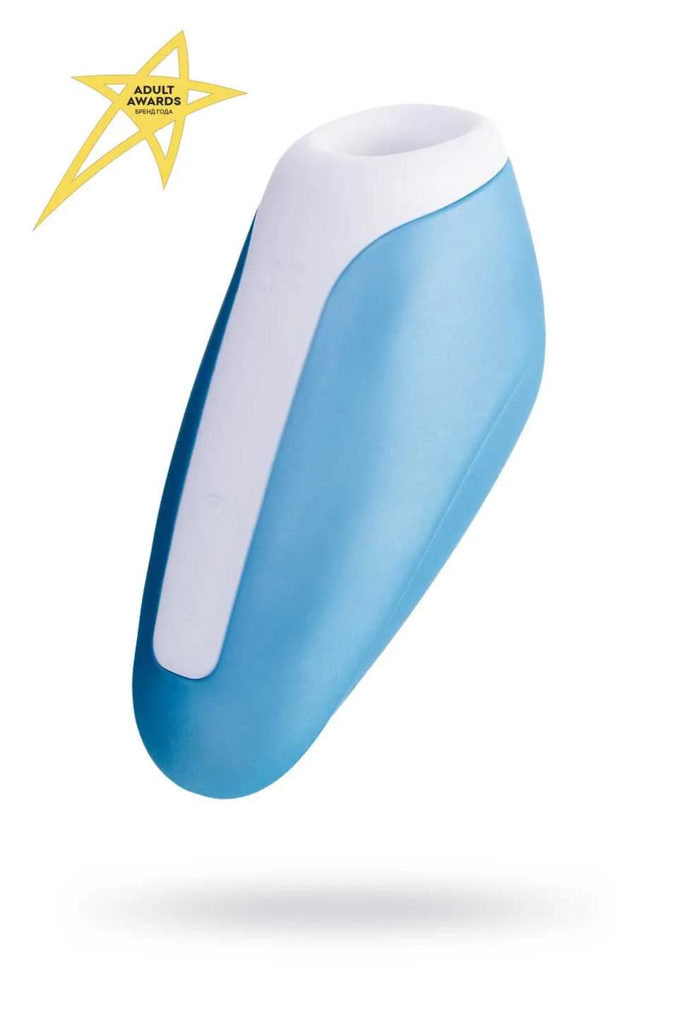 Вакуум-волновой бесконтактный стимулятор клитора Satisfyer Love Breeze, Силикон, Голубой, 9,5 см
