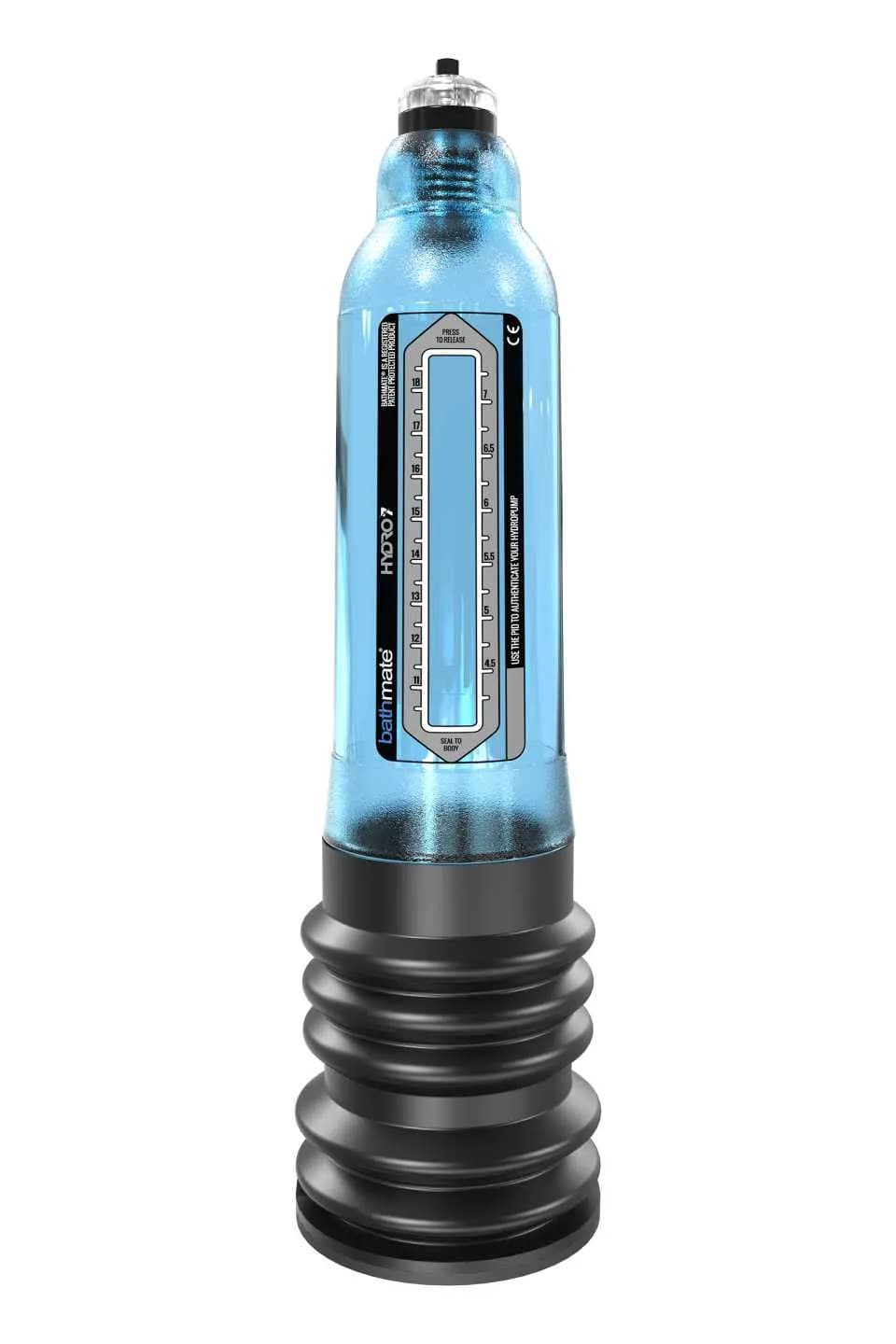 Гидропомпа Bathmate HYDRO7, ABS пластик, голубая, 30 см (аналог Hercules)