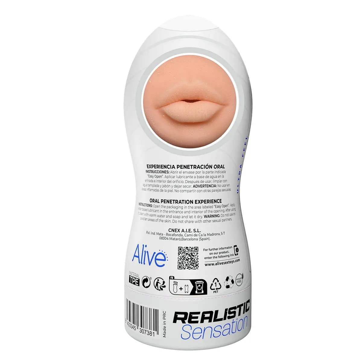 Мастурбатор MAXI FLEX, ротик Adrien Lastic , длина 19.00 см, диаметр 7.80 см