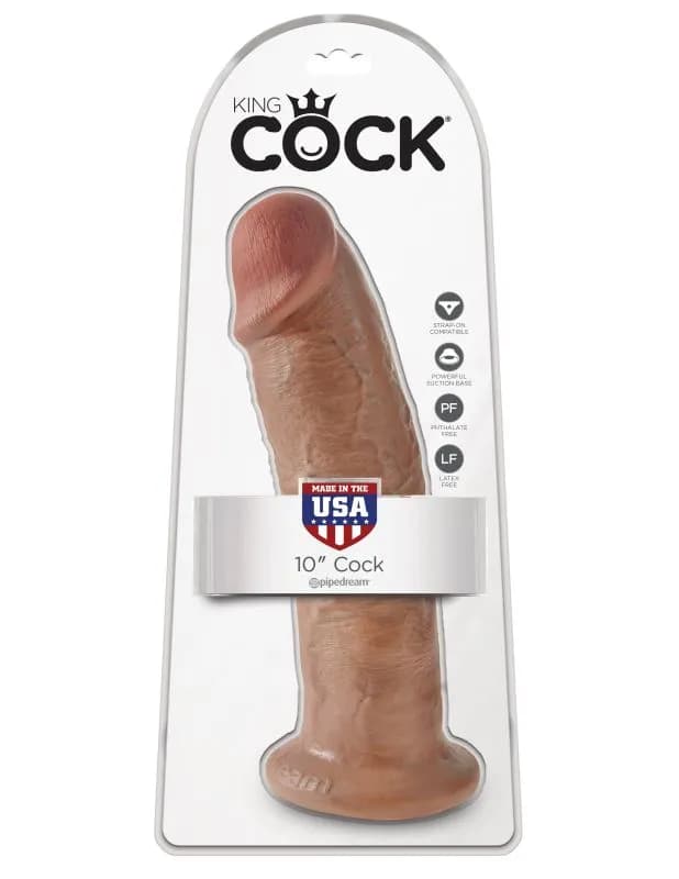 Фаллоимитатор на присоске загорелый King Cock 6 Cock Tan Pipedream, длина 16.50 см, диаметр 4.40 см