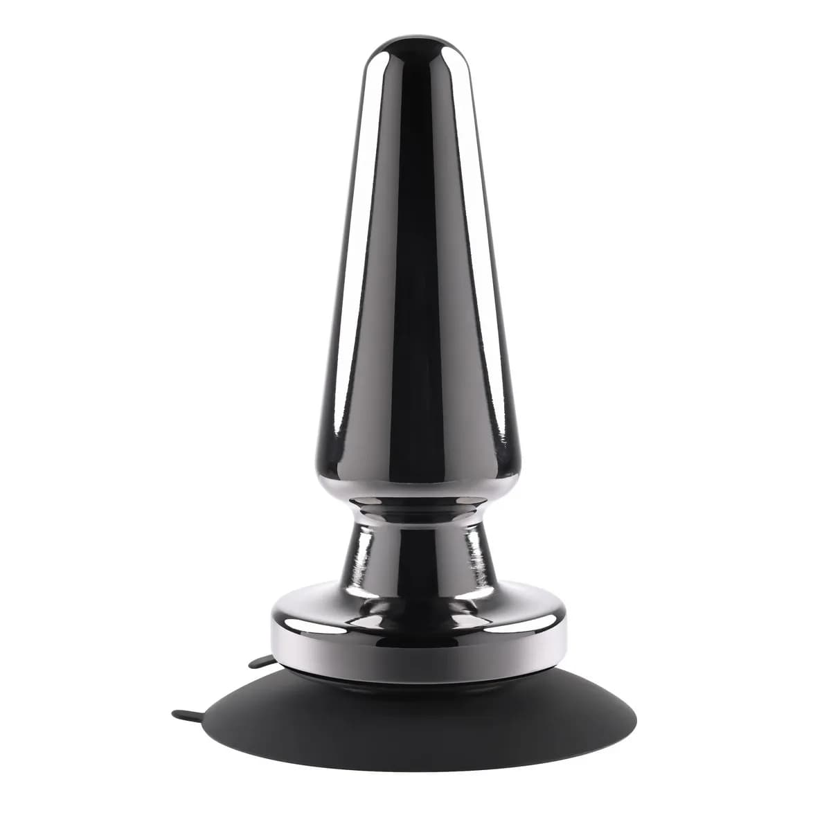 Advanced Metal Plug Анальная пробка с вибрацией и присоской Evolved, c вибрацией, длина 13.84 см