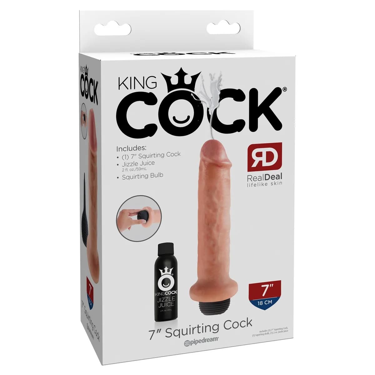 Фаллоимитатор с семяизвержением 7 Squirting Cock Pipedream, длина 21.60 см, диаметр 5.00 см