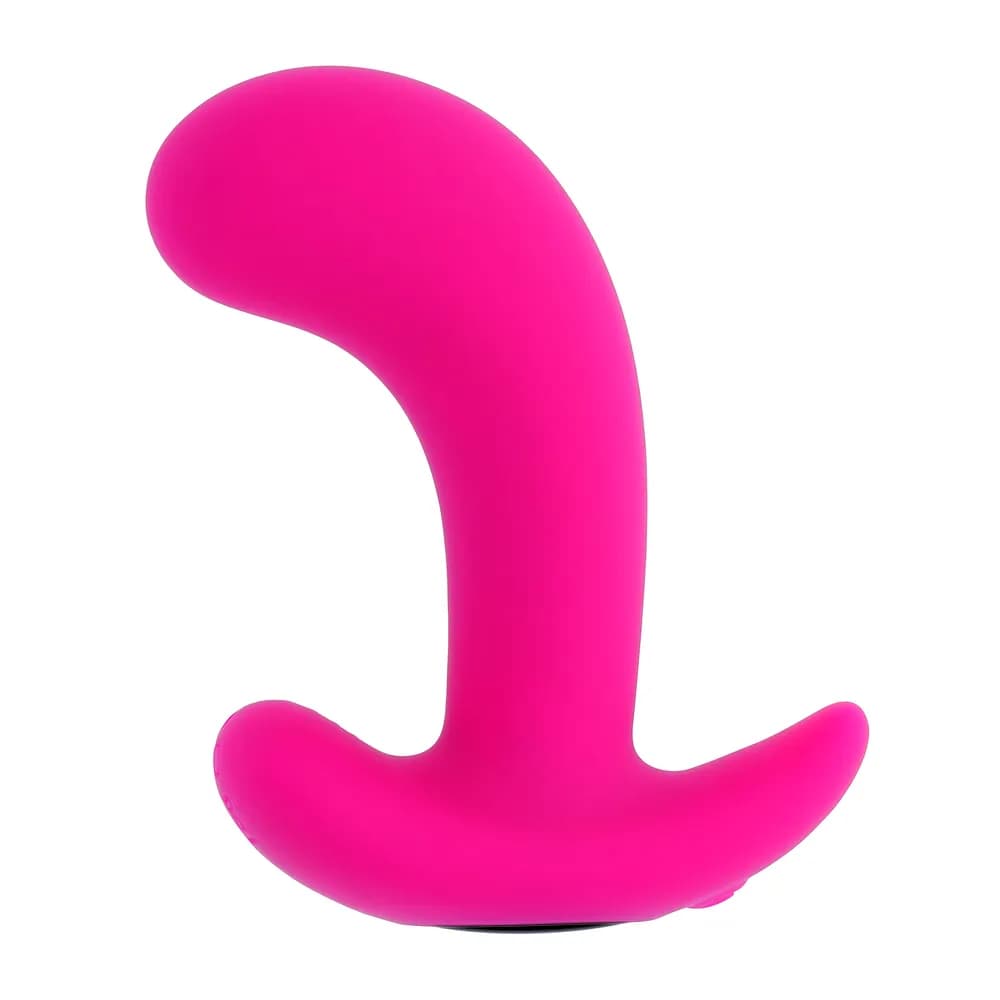 Вибромассажёр простаты с пультом ДУ Hooking Up Evolved, c вибрацией, длина 9.53 см, диаметр 2.62 см 