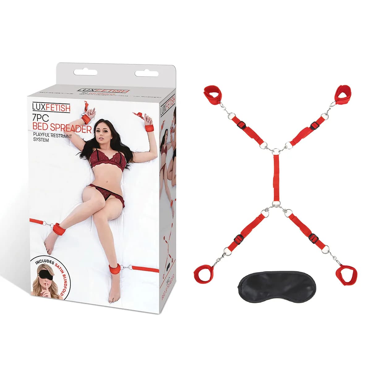 Фиксатор позиций для рук и ног красный Classic Bedspreader для двоих