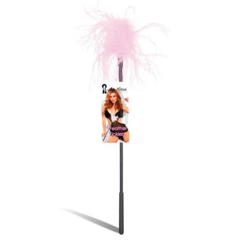ЛАСКАЮЩАЯ ПАЛОЧКА С РОЗОВЫМИ ПЕРЬЯМИ FEATHER TICKLER Lux Fetish, США
