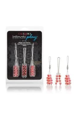 Набор зажимов (украшений) для сосков и половых губ Clitoral Non-Piercing Body Jewelry