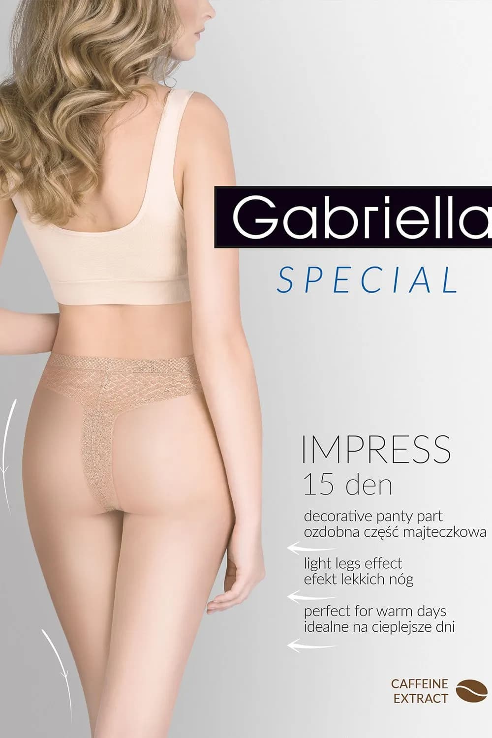 Черные колготки Impress 15 den с эффектом утяжки 4