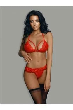 Комплект эротического белья красныйL/XL (48-50)