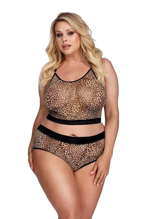 Комплект с леопардовым принтом XL\XXL, 3XL\4XL