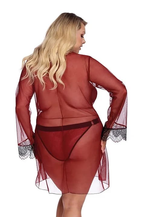 Бордовый пеньюар Arabella 3XL\4XL, 