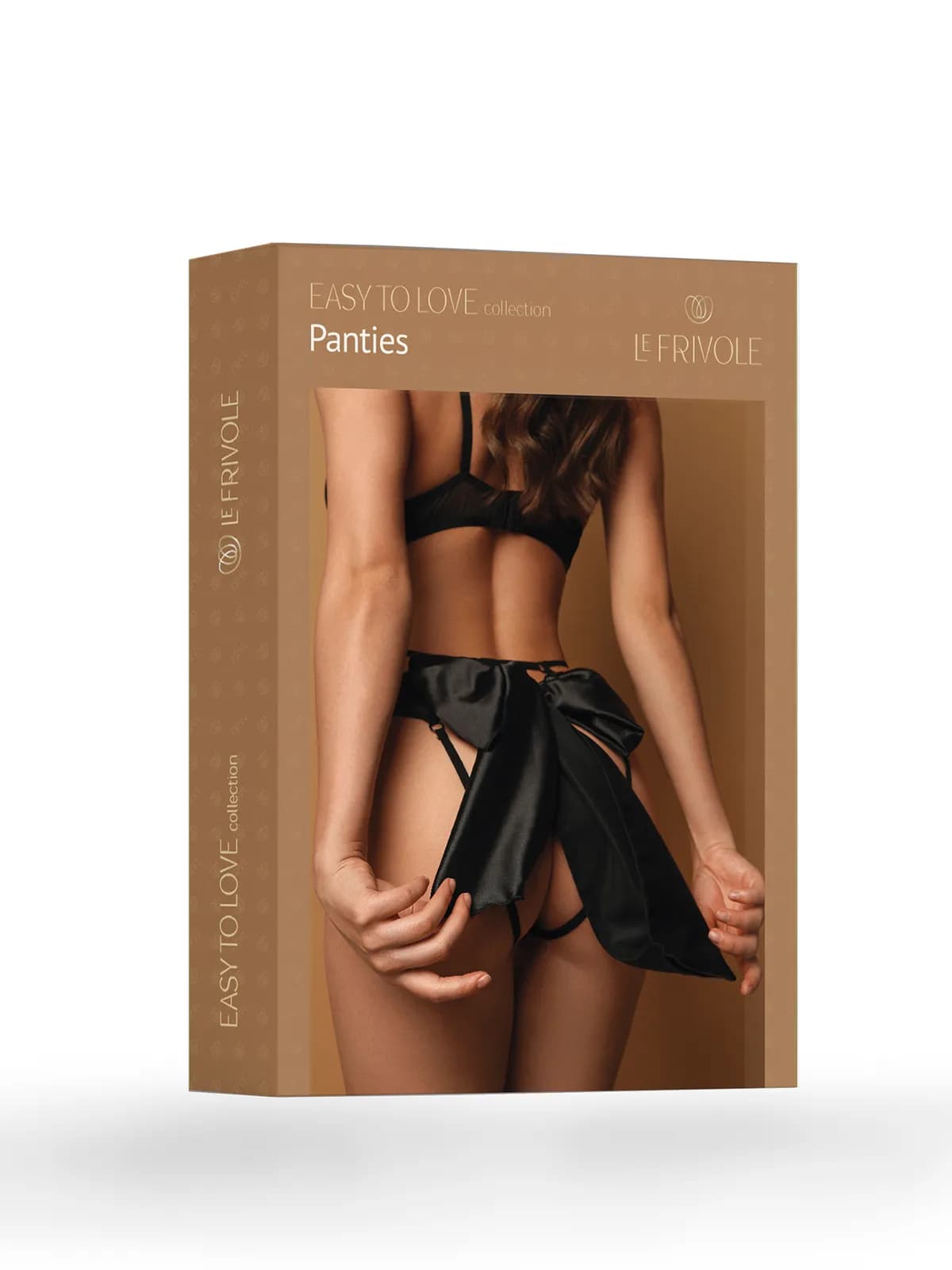 Игривые трусики черные с большим бантом сзади (Easy to love) S/M (42-44), L/XL (46-48), XXL/XXXL (50-52)