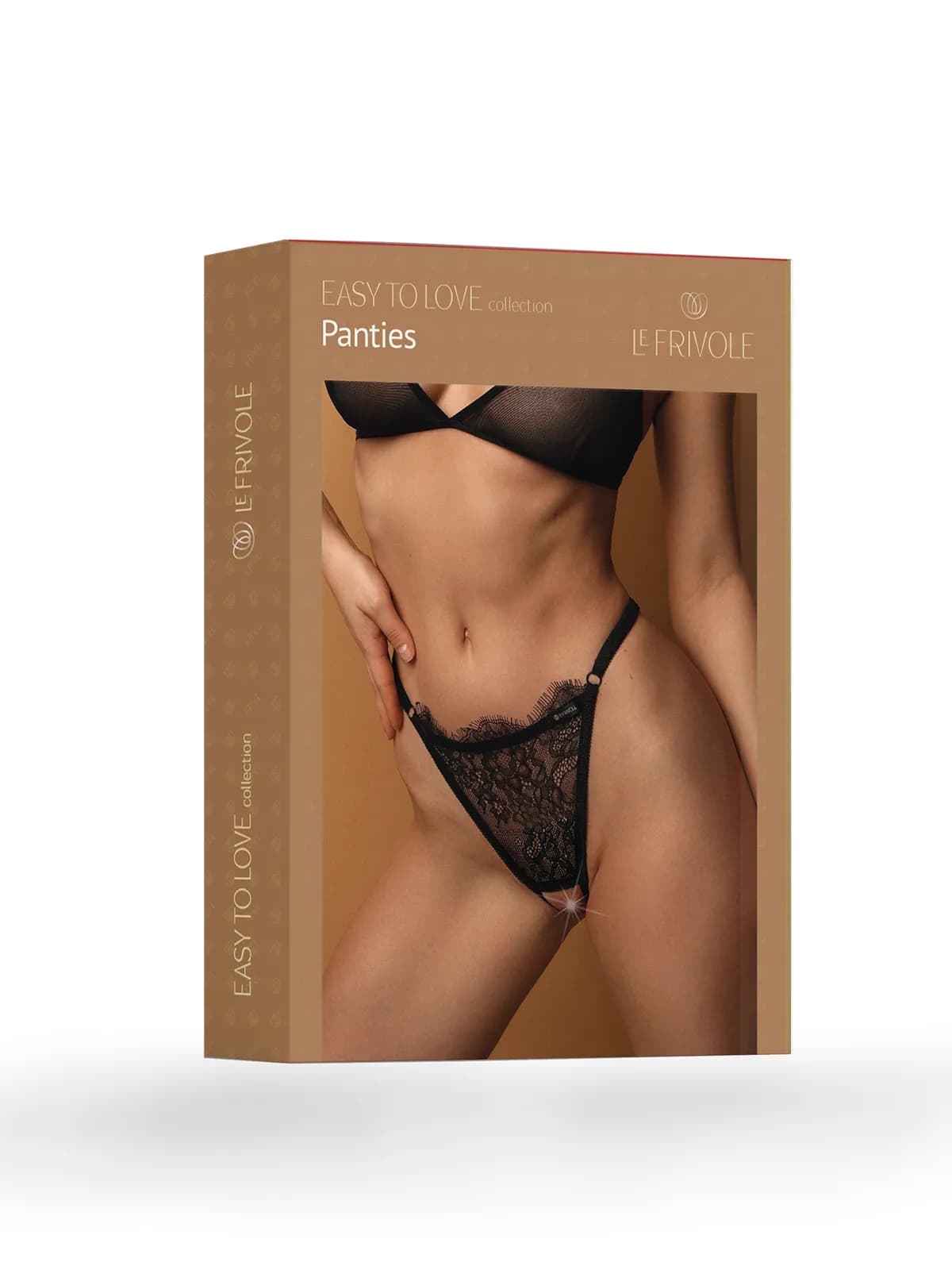 Трусики стринги с французским кружевом шантильи (Easy to love) L/XL (46-48)