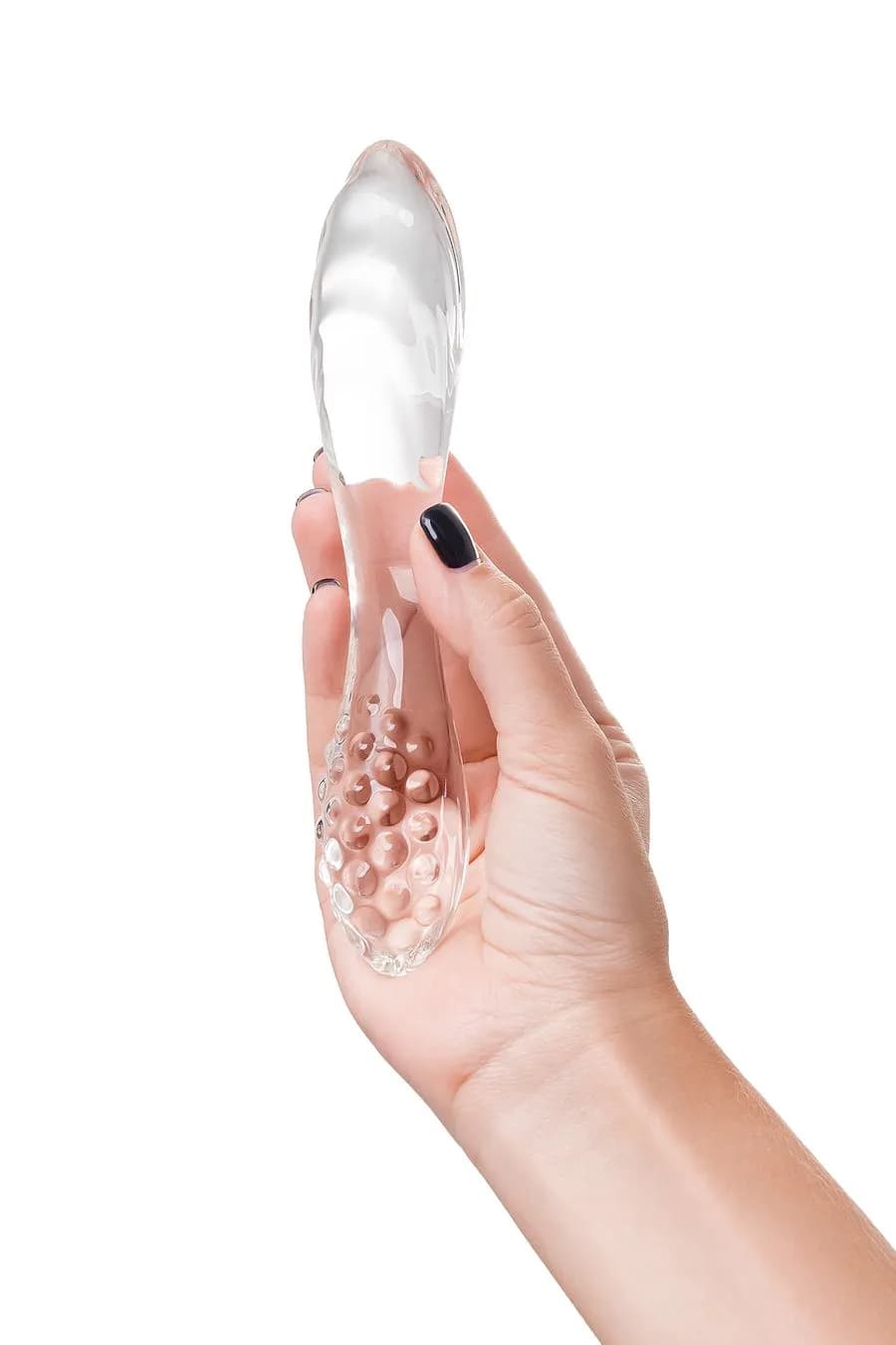 Двусторонний фаллоимитатор Satisfyer Dazzling Crystal 1, стекло, прозрачный, 18,5 см