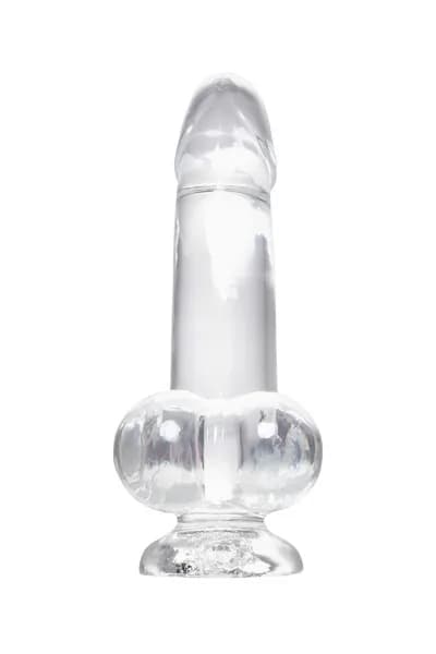 РЕАЛИСТИЧНЫЙ ФАЛЛОИМИТАТОР A-TOYS BY TOYFA CRYST, TPE, ПРОЗРАЧНЫЙ, 15 СМ