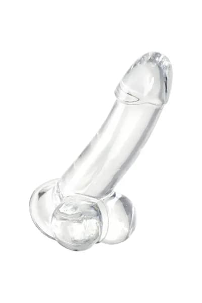РЕАЛИСТИЧНЫЙ ФАЛЛОИМИТАТОР A-TOYS BY TOYFA CRYST, TPE, ПРОЗРАЧНЫЙ, 15 СМ