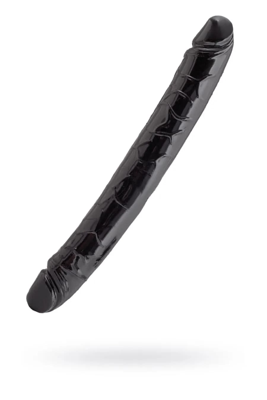 Двусторонний фаллоимитатор Black&Red by TOYFA, ПВХ, чёрный, 31 см