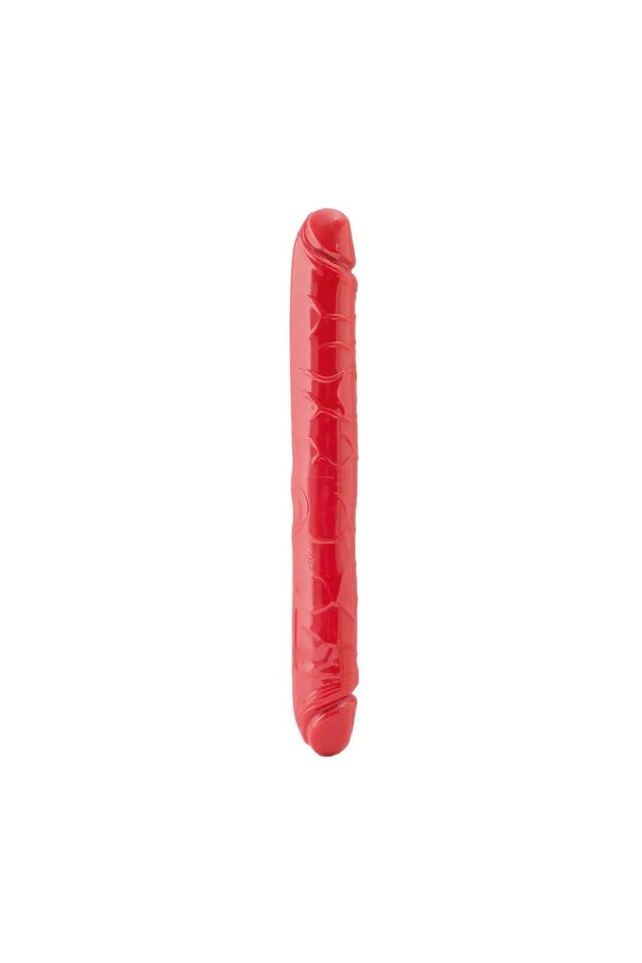 Двусторонний фаллоимитатор Black&Red by TOYFA, ПВХ, красный, 31 см