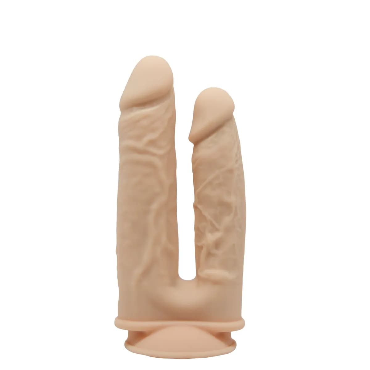 SileXD Двойной фаллоимитатор 7''-8'' телесный Adrien Lastic , длина 19.50 см, диаметр 4.50 см 