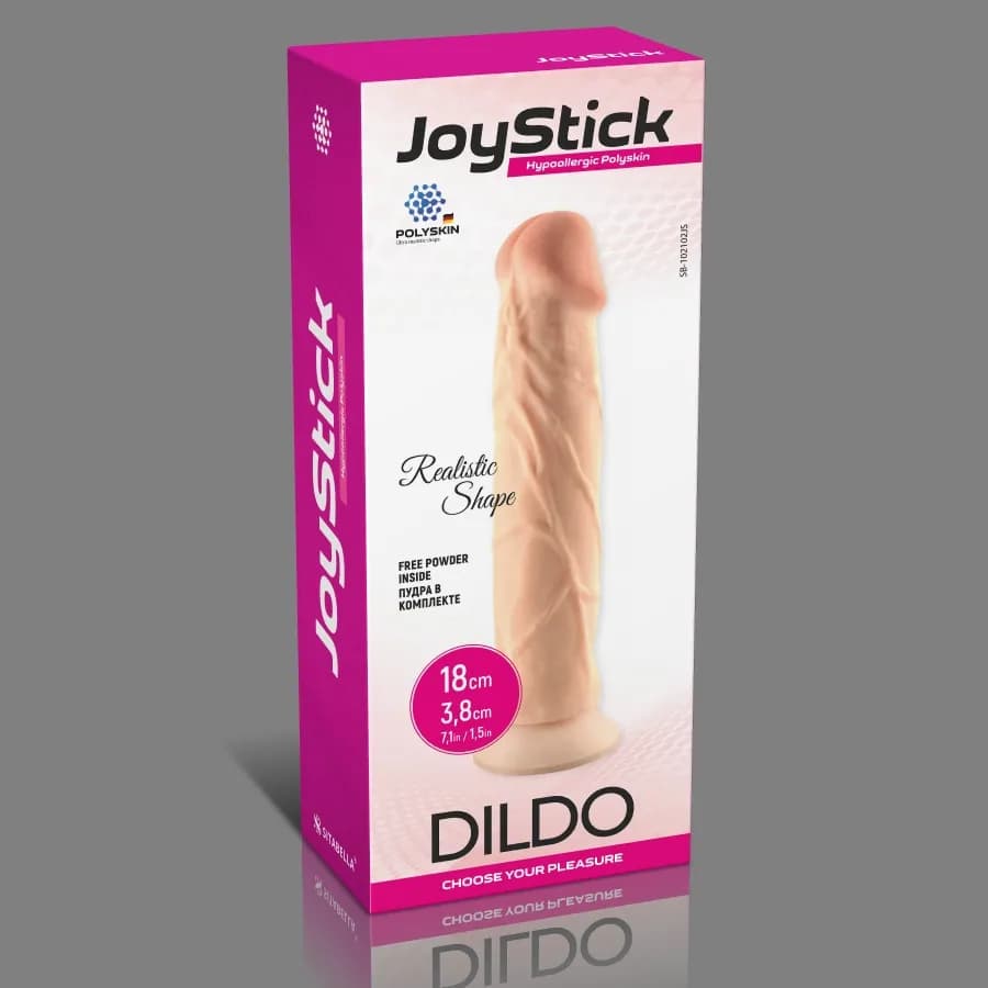 Фаллоимитатор JoyStick на присоске, 18 см SITABELLA, длина 18.00 см, диаметр 3.80 см