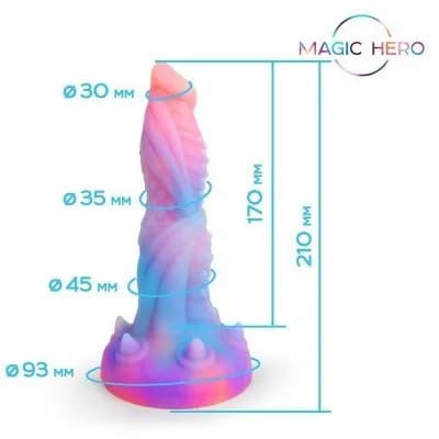 ФАЛЛОИМИТАТОР L 210 мм D 46 мм, светится в темноте