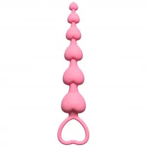 АНАЛЬНАЯ ЦЕПОЧКА HEART'S BEADS PINK