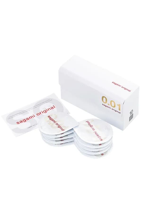 Презервативы Sagami, original 0.01, полиуретан, 17 см, 5,5 см