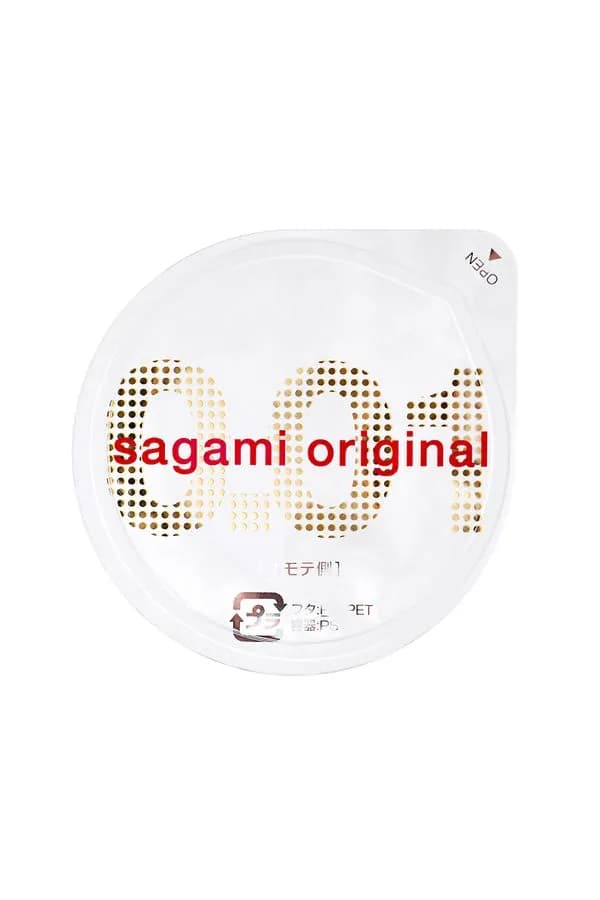 Презервативы Sagami, original 0.01, полиуретан, 17 см, 5,5 см