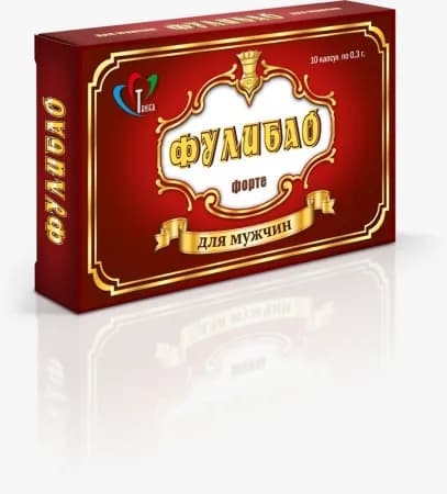 Высококачественная эрекция и продление БАД Фулибао-Форте 10 капсул