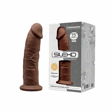 Фаллоимитатор SILEXD Model 2, коричневый, 7'5" Длина 19,2 см Диаметр 4,7 см
