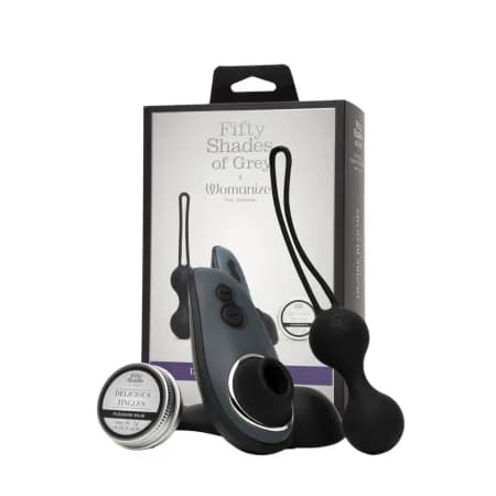 Набор Desire Blooms (Womanizer Liberty, Kegel Balls, Delicious Thingles, 7 г.) Водонепроницаемый, перезаряжаемый
