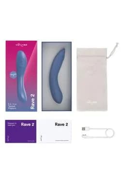 Уникальный вибромассажер We-Vibe Rave 2 Blue для стимуляции зоны G