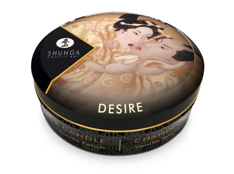 Массажное арома масло в виде свечи, Vanilla Fetish мини 30 мл Ванильный фетиш