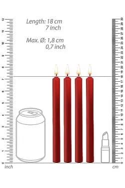 Набор восковых BDSM-свечей Teasing Wax Candles Large