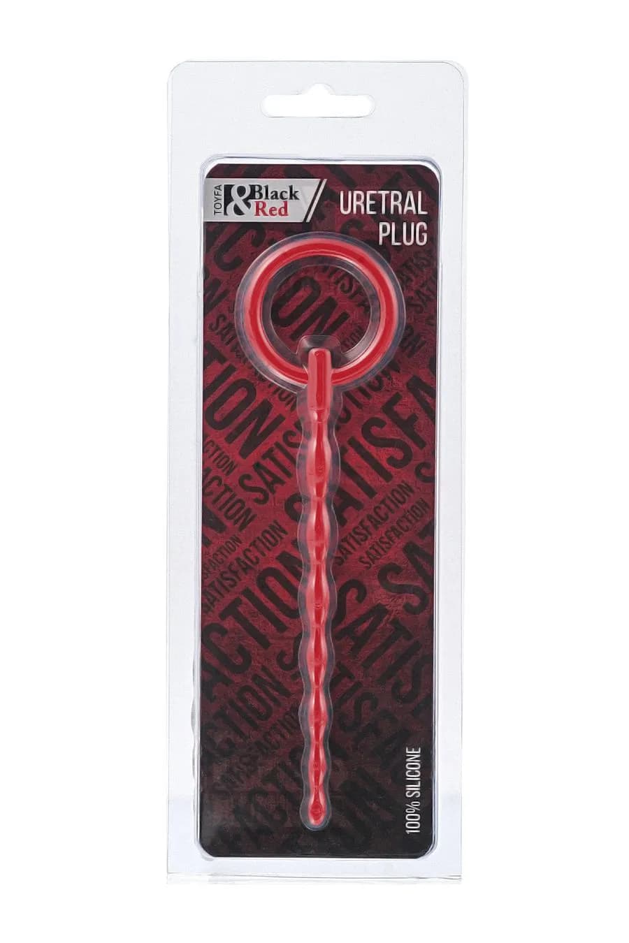 Уретральный плаг Black&amp;Red by TOYFA, силикон, красный, 16 см