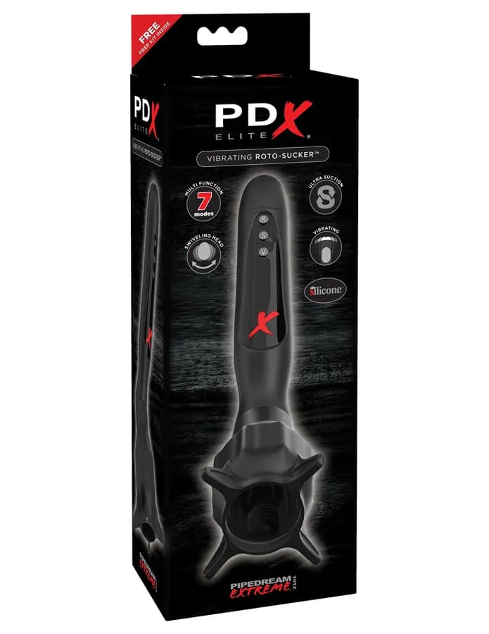 Вибростимулятор для головки с эффектом всасывания Vibrating Roto-Sucker Pipedream, c вибрацией, длина 25.40 см, диаметр 6.40 см