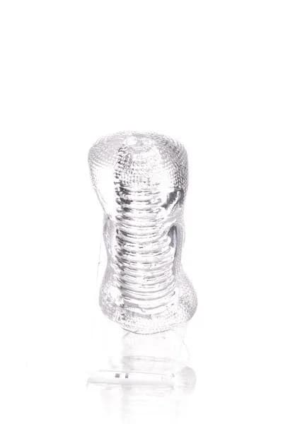 Мастурбатор нереалистичный Lingam by TOYFA  Asha, TPE, Прозрачный, 14 см