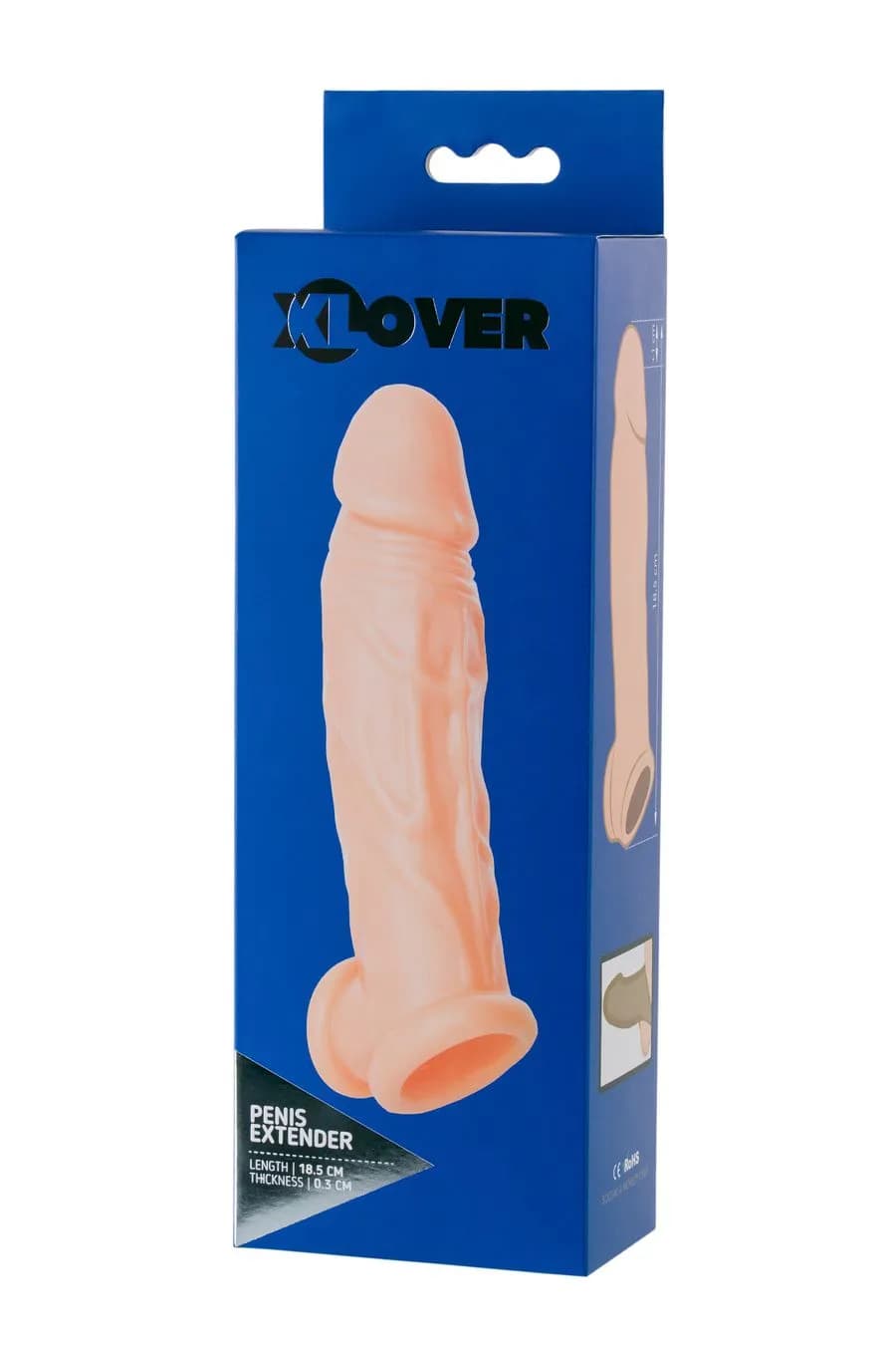 Насадка XLover by TOYFA для увеличения размера, TPR, телесный 18,5 см