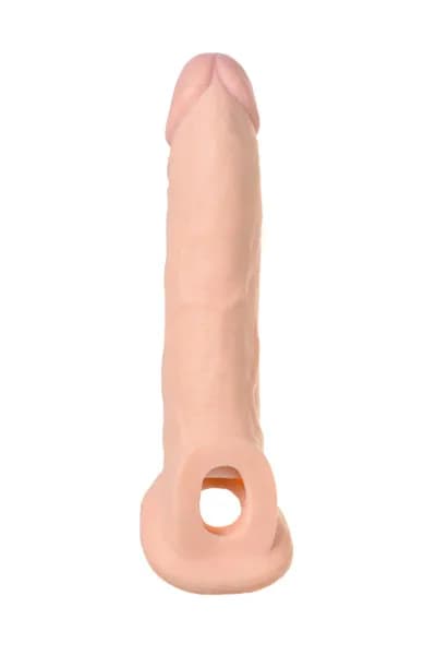 НАСАДКА TOYFA XLOVER, ДЛЯ УВЕЛИЧЕНИЯ РАЗМЕРА, TPE, ТЕЛЕСНЫЙ, 16,5 СМ