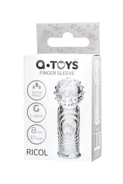 НАСАДКА НА ПАЛЕЦ A-TOYS RICOL, ТРЕ, ПРОЗРАЧНЫЙ, 8 СМ