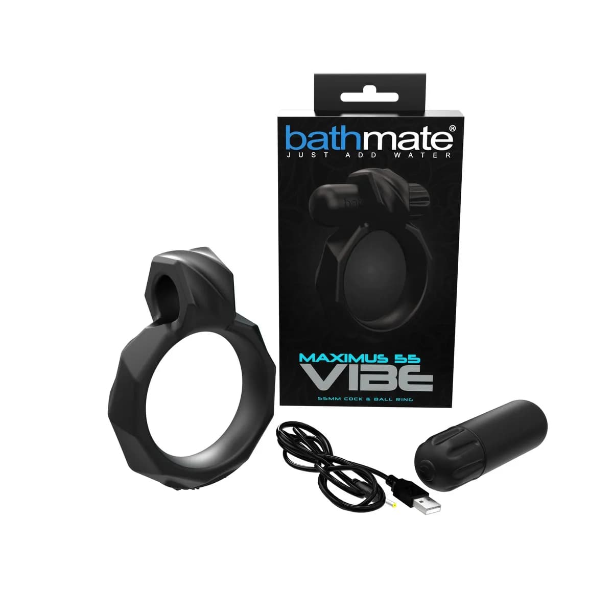 MaximusVIBE 55 Виброкольцо эрекционное Bathmate, c вибрацией, диаметр 5.50 см